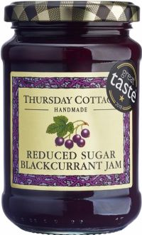 THURSDAY COTTAGE Reduced Sugar - Blackcurrant Jam 315g