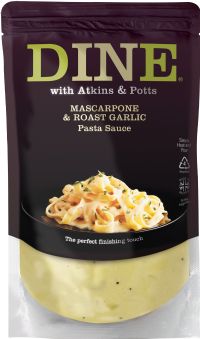 ATKINS & POTTS Mascarpone & Roast Garlic Pasta Sauce 350g
