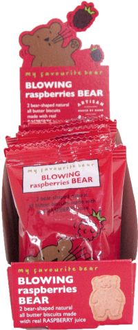 ARTISAN BISCUITS My Favourite Bear Raspberry Bear Biscuits - Twin Pack 25g