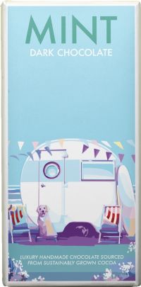 KERNOW CHOCOLATE Becky Bettesworth Mint Dark Chocolate Bar 100g