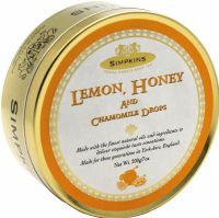 SIMPKINS Lemon, Honey & Chamomile Drops Tin 200g