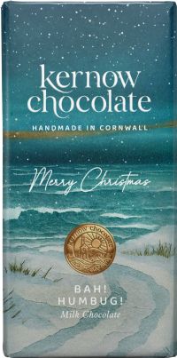 KERNOW CHOCOLATE Bah! Humbug! Milk Chocolate Bar 100g