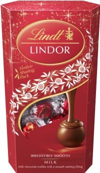 LINDT Lindor Milk Cornet - Festive Sharing Pack 600g