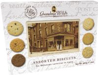 GRANDMA WILD'S Assorted Biscuits Post Card Pack 400g