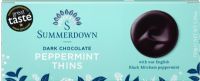 SUMMERDOWN Dark Chocolate Peppermint Thins 150g