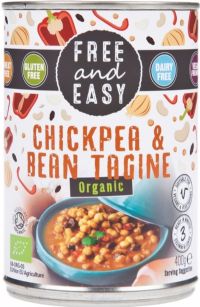 FREE AND EASY Organic Chickpea & Bean Tagine 400g