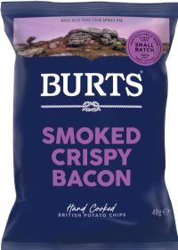 BURTS SNACKS Potato Chips - Smoked Crispy Bacon 40g