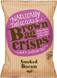 BROWN BAG CRISPS Smoked Bacon 40g