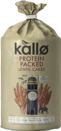 KALLO Protein Packed Lentil Cakes 100g