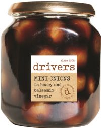 DRIVERS Mini Onions in Honey & Balsamic Vinegar 550g
