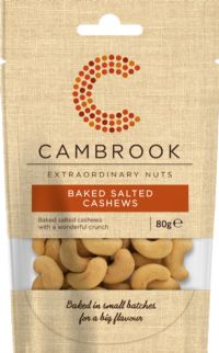 CAMBROOK Baked Salted Cashews 80g