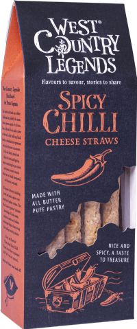WEST COUNTRY LEGENDS Spicy Chilli Cheese Straws 100g