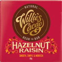 WILLIE'S CACAO Hazelnut Raisin - Dark Chocolate 50g