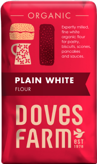 DOVES FARM Organic Plain White Flour 1kg