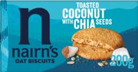 NAIRN'S Oat Biscuits - Toasted Coconut with Chia Seeds 200g