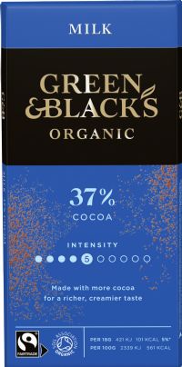 GREEN & BLACK'S Organic Milk Chocolate Bar 90g