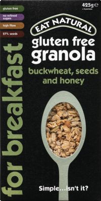 EAT NATURAL Gluten Free Granola - Buckwheat, Seeds & Honey 425g