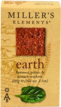 ARTISAN BISCUITS Miller's Elements Earth Crackers 100g