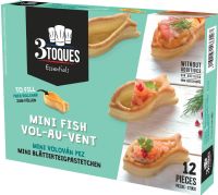 3 TOQUES 12 Mini Fish Vol-au-Vents 66g
