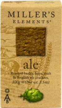 ARTISAN BISCUITS Miller's Elements Ale Crackers 100g
