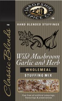 SHROPSHIRE SPICE CO. Wild Mushroom, Garlic & Herb Wholemeal Stuffing Mix 150g