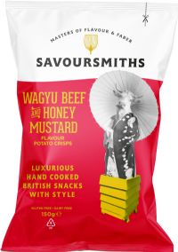 SAVOURSMITHS Wagyu Beef & Honey Mustard Potato Crisps 150g