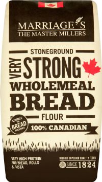 MARRIAGE'S Stoneground Very Strong Wholemeal Bread Flour - 100% Canadian 1.5kg