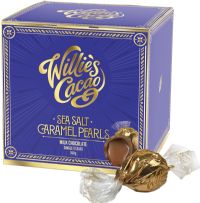 WILLIE'S CACAO Sea Salt Caramel Pearls - Milk Chocolate 150g