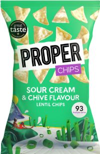 PROPER Chips - Sour Cream & Chive Lentil Chips 85g