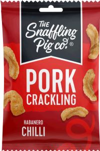 THE SNAFFLING PIG CO. Pork Crackling - Hot to Trot Habanero 40g