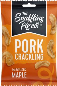 THE SNAFFLING PIG CO. Pork Crackling - Marvellous Maple 40g