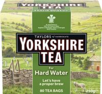 TAYLORS OF HARROGATE Yorkshire Tea for Hard Water - 80 Teabags 250g