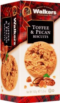 WALKER'S Toffee & Pecan Biscuits 150g