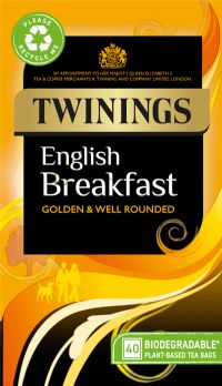 TWININGS 40 English Breakfast Teabags 100g