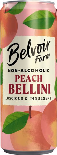 BELVOIR Non-Alcoholic Peach Bellini - Can 250ml