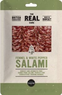 THE REAL CURE Fennel & White Pepper Salami - Sliced 55g