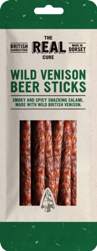 THE REAL CURE Smoked Wild Venison Beer Sticks 70g