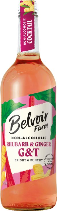 BELVOIR Non-Alcoholic Rhubarb & Ginger G&T 750ml