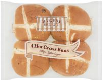 BAKERY SELECT 4 Hot Cross Buns 275g