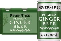 FEVER-TREE Light Ginger Beer - Cans (6x150ml)