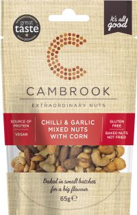 CAMBROOK Chilli & Garlic Mixed Nuts with Corn 65g
