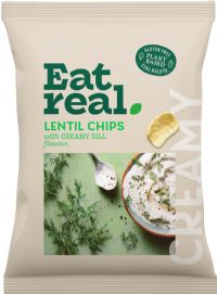 EAT REAL Lentil Chips - Creamy Dill Flavour 95g
