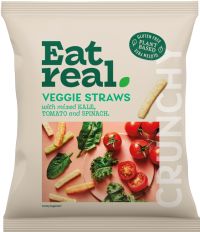 EAT REAL Veggie Straws - Mixed Kale, Tomato & Spinach 45g
