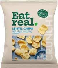 EAT REAL Lentil Chips - Salt 40g