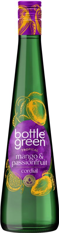 BOTTLEGREEN Mango & Passionfruit Cordial 500ml