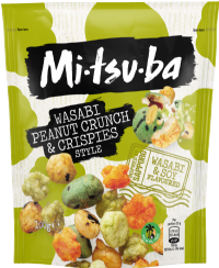 MITSUBA Wasabi Peanut Crunch & Crispies 100g