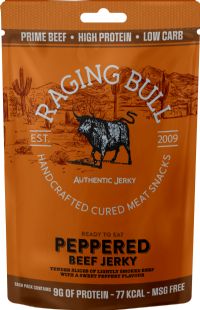 RAGING BULL Peppered Beef Jerky 28g