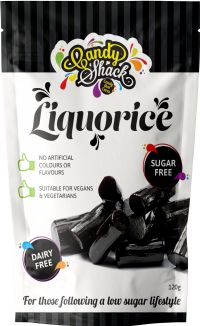 CANDY SHACK Liquorice - Sugar Free 120g