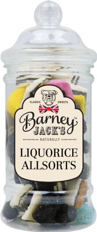 BARNEY JACK'S Liquorice Allsorts - Gift Jar 300g