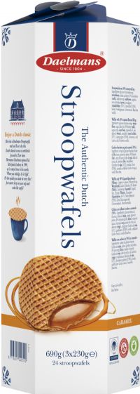 DAELMANS Authentic Dutch Stroopwafels - Tube 690g